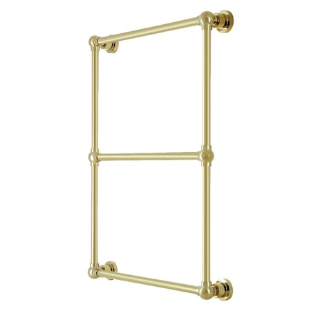 Kingston Brass 24" x 32" Wall Mount Towel Rack, Polished Brass DTM32243PB